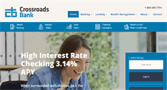 Desktop Screenshot of crossroadsbank.com