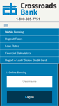 Mobile Screenshot of crossroadsbank.com