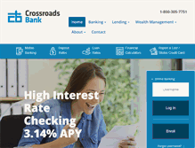 Tablet Screenshot of crossroadsbank.com